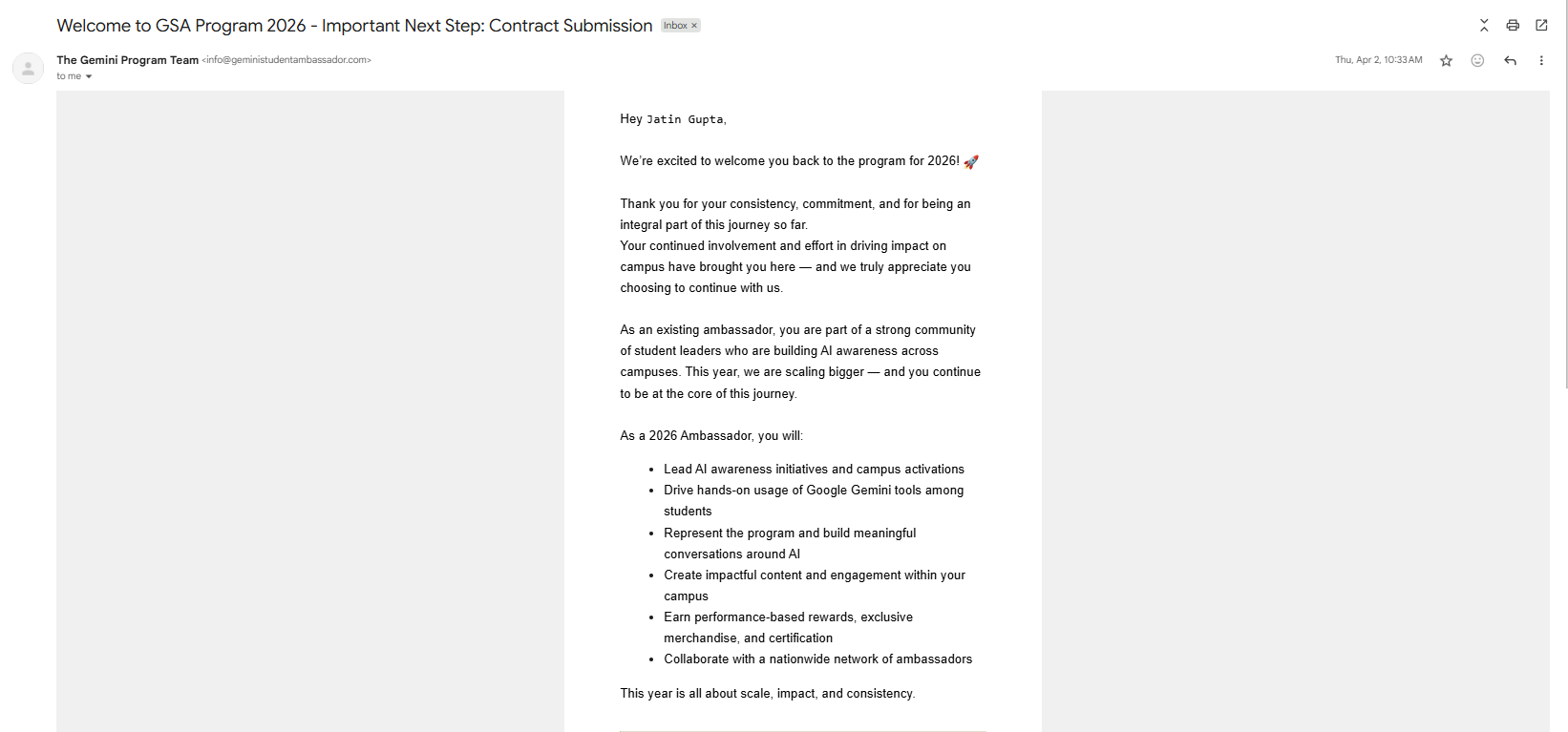 onboarding Mail