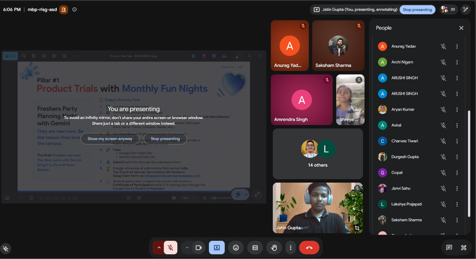 Product Trials with Monthly Fun Nights- (July)